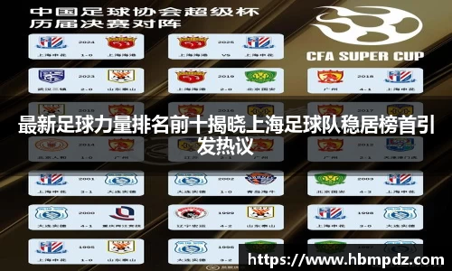 最新足球力量排名前十揭晓上海足球队稳居榜首引发热议
